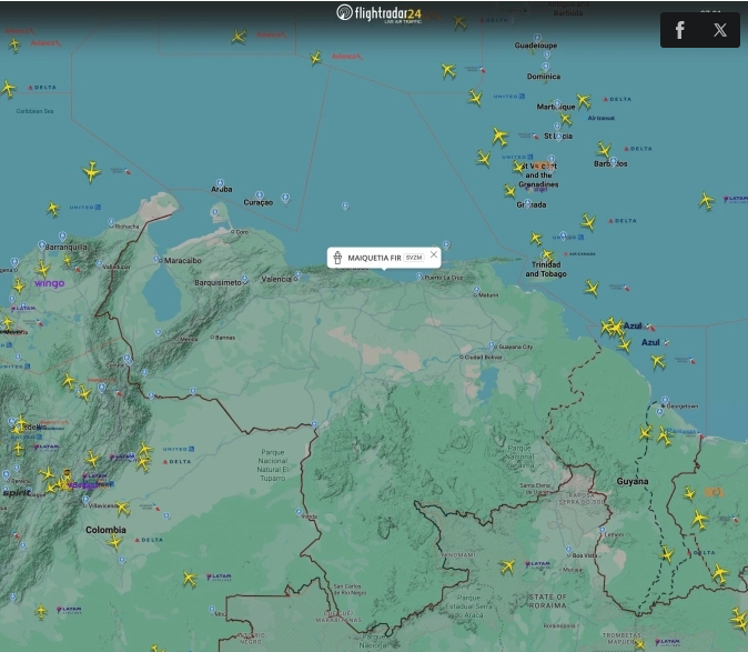 Máy bay dân dụng Mỹ bị cấm bay qua không phận Venezuela vì 